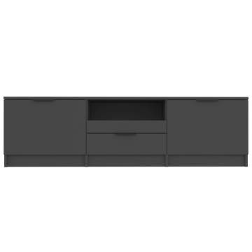 TV Cabinet Black 140x35x40 cm Engineered Wood