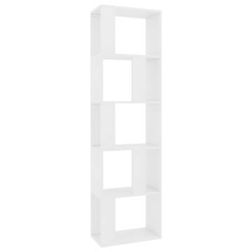 Book Cabinet/Room Divider White 45x24x159 cm Engineered Wood