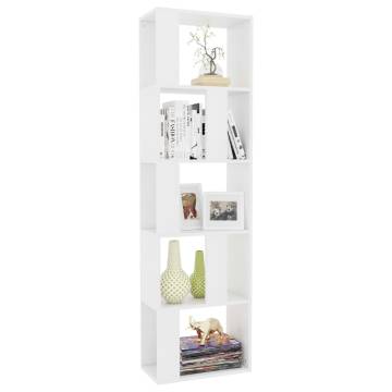 Book Cabinet/Room Divider White 45x24x159 cm Engineered Wood