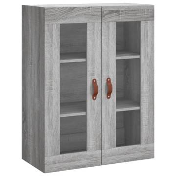 Highboard Grey Sonoma 69.5x34x180 cm Engineered Wood