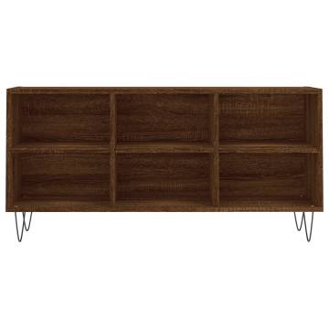 TV Cabinet Brown Oak 103.5x30x50 cm Engineered Wood