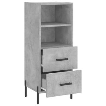 Sideboard Concrete Grey 34.5x34x90 cm Engineered Wood