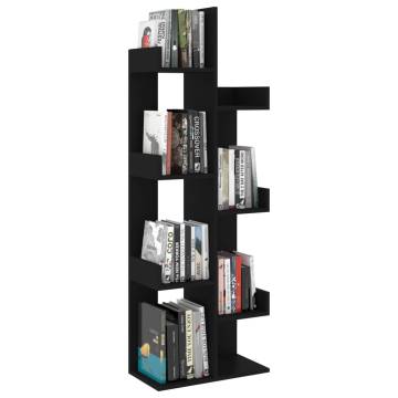 Book Cabinet Black 48x25.5x140 cm Engineered Wood