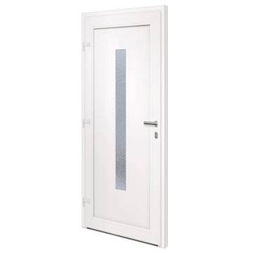 Front Door White 98x208 cm PVC