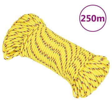 Boat Rope Yellow 5 mm 250 m Polypropylene