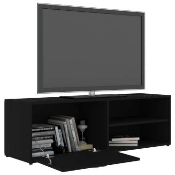 TV Cabinet Black 120x34x37 cm Engineered Wood