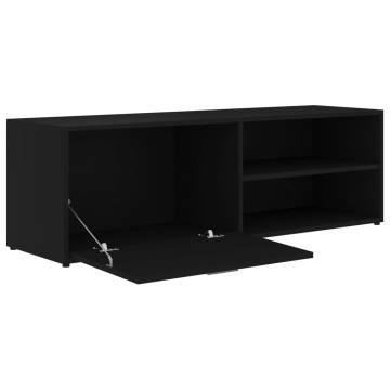 TV Cabinet Black 120x34x37 cm Engineered Wood