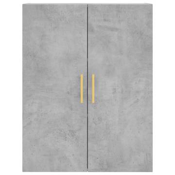 Wall Mounted Cabinets 2 pcs Concrete Grey 69.5x34x90 cm