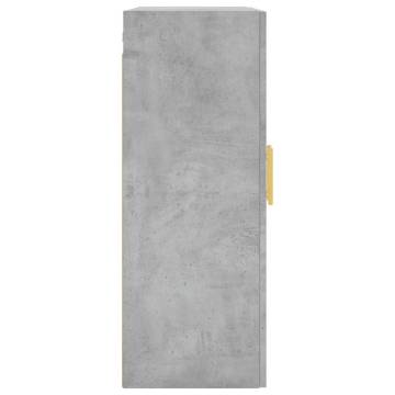 Wall Mounted Cabinets 2 pcs Concrete Grey 69.5x34x90 cm