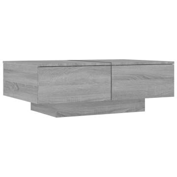 Coffee Table Grey Sonoma 90x60x31 cm Engineered Wood