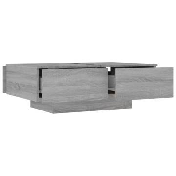 Coffee Table Grey Sonoma 90x60x31 cm Engineered Wood