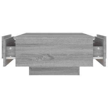 Coffee Table Grey Sonoma 90x60x31 cm Engineered Wood