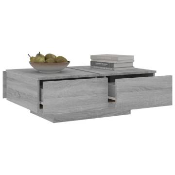 Coffee Table Grey Sonoma 90x60x31 cm Engineered Wood