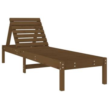 Sun Loungers 2 pcs Honey Brown 199.5x60x74 cm Solid Wood Pine