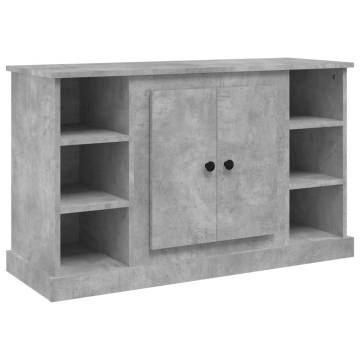 Sideboard Concrete Grey 100x35.5x60 cm Engineered Wood