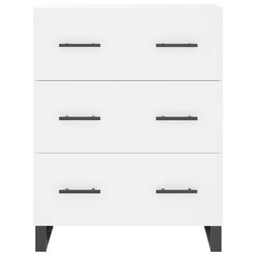 Highboard White 69.5x34x180 cm Engineered Wood