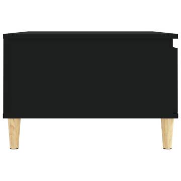 Coffee Table Black 55x55x36.5 cm Engineered Wood