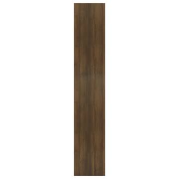 Book Cabinet/Room Divider Brown Oak 80x30x166 cm Engineered Wood