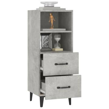 Sideboard Concrete Grey 34.5x34x90 cm Engineered Wood