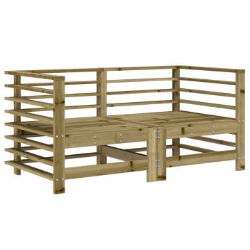 6 Piece Garden Lounge Set Impregnated Wood Pine