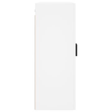 Wall Mounted Cabinet White 69.5x34x90 cm