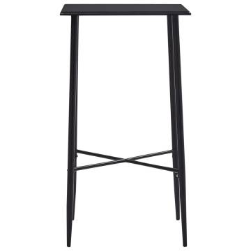 Bar Table Black 60x60x111 cm MDF