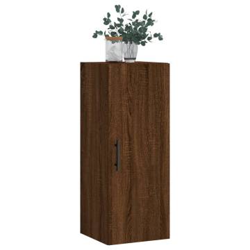 Wall Mounted Cabinet Brown Oak 34.5x34x90 cm