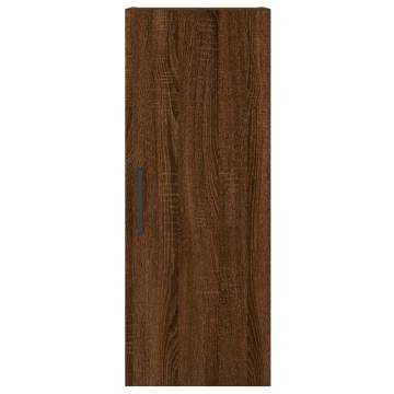 Wall Mounted Cabinet Brown Oak 34.5x34x90 cm