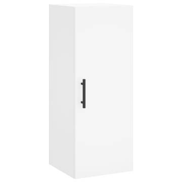 Wall Mounted Cabinet White 34.5x34x90 cm