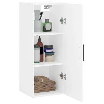 Wall Mounted Cabinet White 34.5x34x90 cm