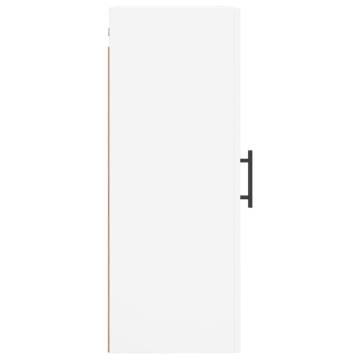 Wall Mounted Cabinet White 34.5x34x90 cm