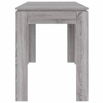 Dining Table Grey Sonoma 120x60x76 cm Engineered Wood