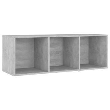 TV Cabinet Concrete Grey 107x35x37 cm Engineered Wood