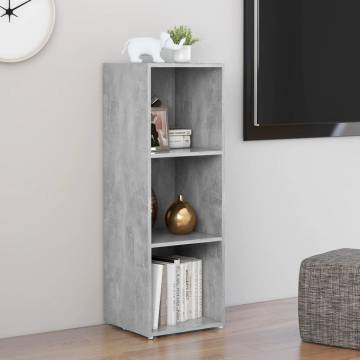 TV Cabinet Concrete Grey 107x35x37 cm Engineered Wood