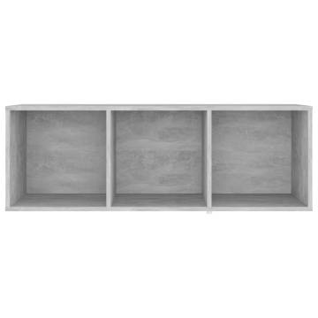 TV Cabinet Concrete Grey 107x35x37 cm Engineered Wood