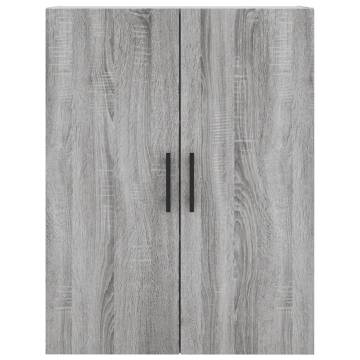 Highboard Grey Sonoma 69.5x34x180 cm Engineered Wood