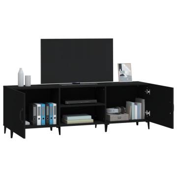 TV Cabinet Black 150x30x50 cm Engineered Wood