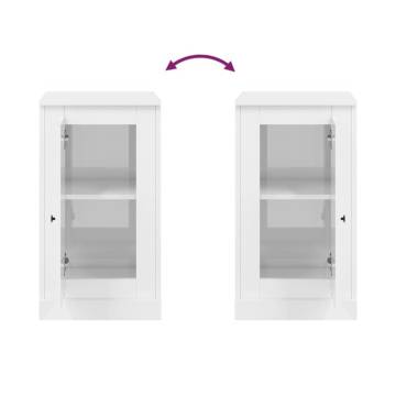 Sideboards 2 pcs High Gloss White 37.5x35.5x67.5 cm Engineered Wood