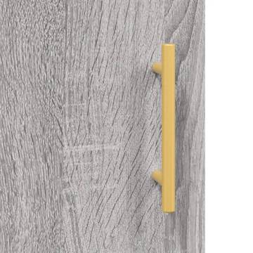 Highboard Grey Sonoma 69.5x34x180 cm Engineered Wood