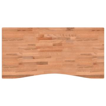 Desk Top 110x(50-55)x4 cm Solid Wood Beech