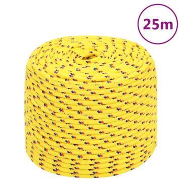 Boat Rope Yellow 6 mm 25 m Polypropylene