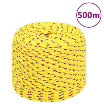 Boat Rope Yellow 10 mm 500 m Polypropylene