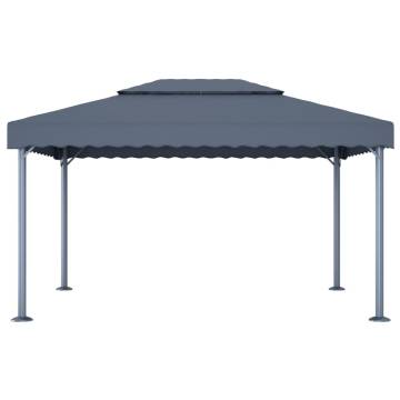 Gazebo 400x300 cm Anthracite Aluminium