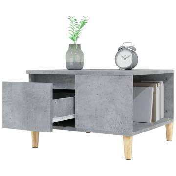 Coffee Table Grey Sonoma 55x55x36.5 cm Engineered Wood