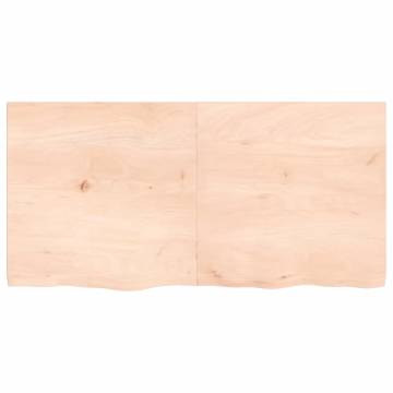 Bathroom Countertop 120x60x(2-4) cm Untreated Solid Wood