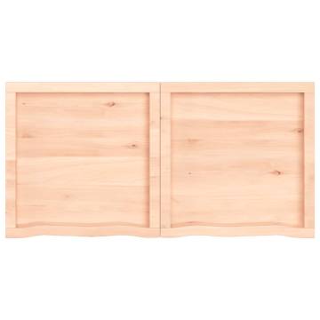 Bathroom Countertop 120x60x(2-4) cm Untreated Solid Wood