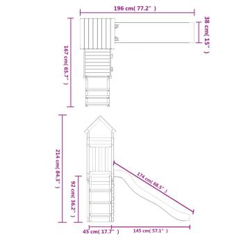 Outdoor Playset Impregnated Wood Pine