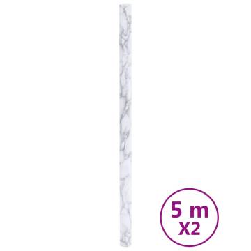 Furniture Stickers Self-Adhesive Marble White 90x500 cm PVC