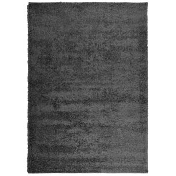 Shaggy Rug High Pile Modern Anthracite 140x200 cm