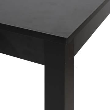 Bar Table MDF Black 55x55x107 cm